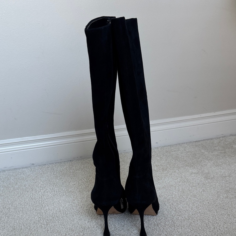 Vince Camuto Black Peviolia Suede Boots - Picture 3 of 7